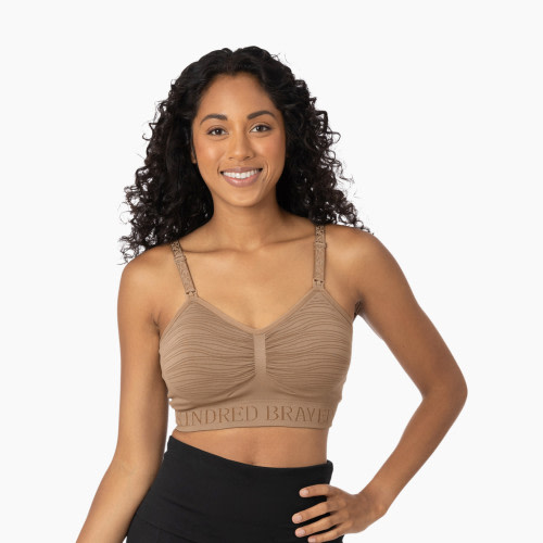Kindred Bravely Simply Sublime Seamless Nursing Bra For Breastfeeding - Beige, 1 X Busty