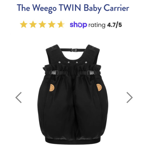 The Weego TWIN Baby Carrier