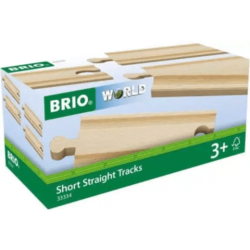 BRIO World Train Tracks Short Straight Tracks