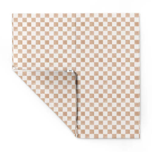 Toki Kids Vegan Leather Mat Standard, Checker Toffee