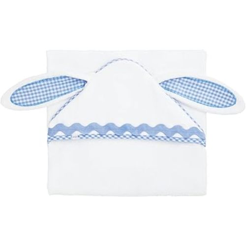 Mud Pie Blue Bunny Hooded Towel