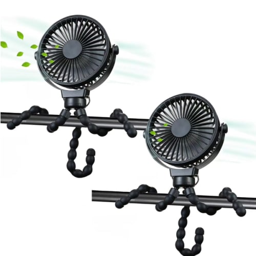 Mini Portable Stroller Fan, Small Clip on Fan, 3 Speed 360° Rotate Flexible Tripod 5200mAh Baby Fan Handheld USB Desk Cooling Fan for Car Seat Crib Treadmill Travel Camping : Amazon.com.au: Baby