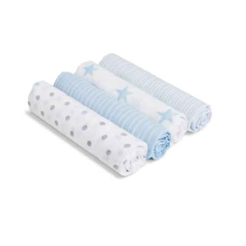 Dapper Muslin Swaddle 4pk | aden + anais