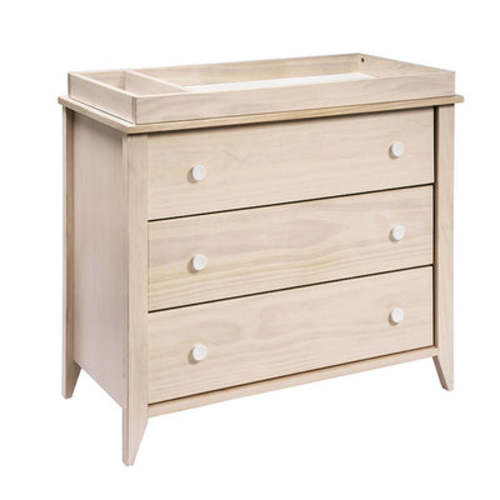 Sprout 3 Drawer Changer Dresser with Removable Changing Tray - Washed Natural/White
