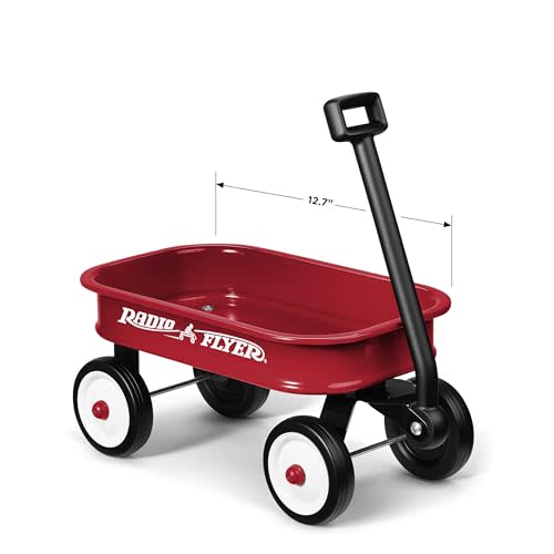 Radio Flyer 12.5 Inch Kids Wagon, Toy Wagon for Kids, Rolling Cart, Carts with Wheels, for Ages 1.5+ Years