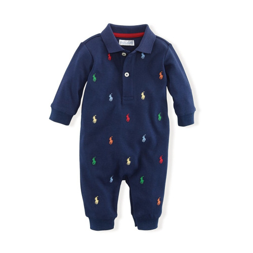 Ralph Lauren Baby Boys Schiffli-Embroidered Coverall