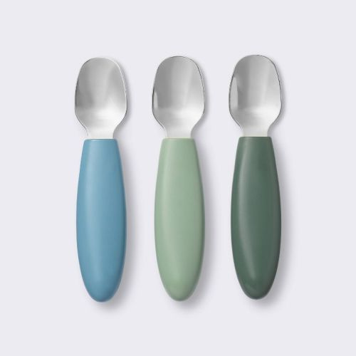 Stainless Steel Spoons - 3pk - Blue/green - Cloud Island™