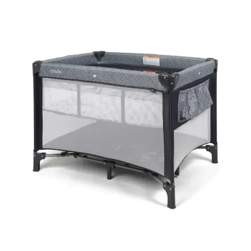 4Baby Clouds 2 In 1 V2 Portacot Grey Spot | Baby Bunting AU