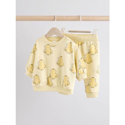 Yellow Chick Baby Sweatshirt and Joggers 2 Piece Set (0mths-2yrs)