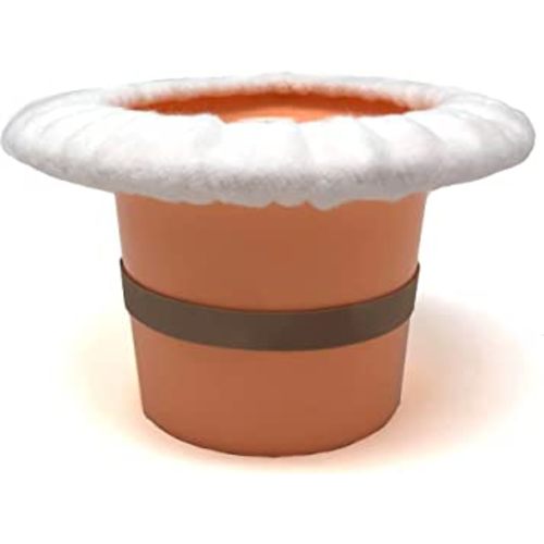 Top Hat Potty for Newborn Infant Potty Training | Elimination Communication | Includes 100% Cotton Undyed Fleece Cozy | Anti-Slip Rubber Band | for EC Baby Potty Training (Peach)