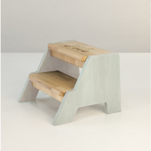 Name Montessori Learning Stool, Custom Name Child Step Stool, Wooden Helper Furniture, Bathroom Step Stool, Personalized Toddler Step Stool