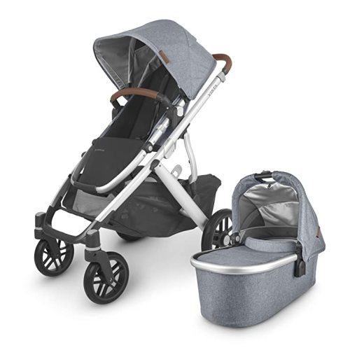 Vista V2 Stroller - Gregory (Blue Melange/Silver/Saddle Leather) - GREGORY