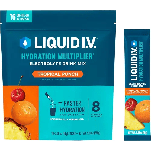 Liquid I.V.® Hydration Multiplier - Tropical Punch | Electrolyte Powder Drink Mix | 1 Pack (16 Servings)