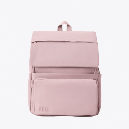 BÉIS 'The Ultimate Diaper Backpack' in Atlas Pink - Best Pink Backpack Diaper Bag