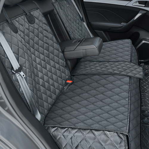 Anosospecial Dog Car Seat Cover for Back Seat Kids,Waterproof Durable Backseat Protector Universal Fit SUV Black