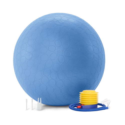 Athletic Works 65cm Exercise Yoga Ball, Anti Burst Free Air Pump for Gym Workout