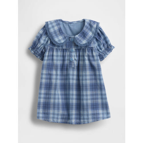 Baby Collared Plaid Dress | Gap