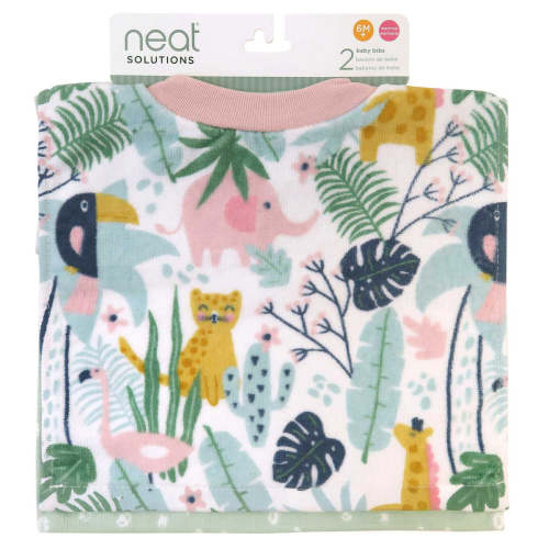 Neat Solutions 2 Pack Jungle Pullover Bibs — buybuy BABY
