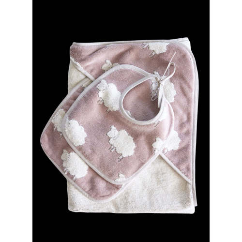 Sweet Sheep Jacquard Bath Set