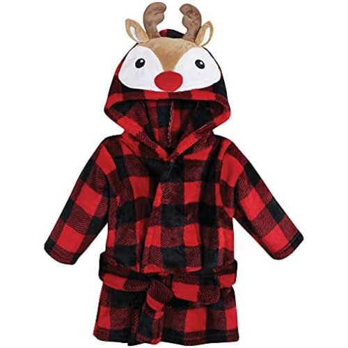 Hudson Baby Unisex Baby Plush Animal Face Bathrobe