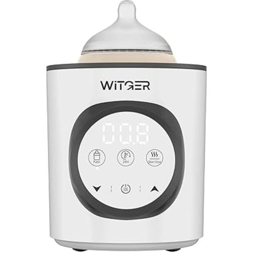 8-in-1 Baby Bottle Warmer and Sterilizer - Fast Heating, Accurate Temperature Control, BPA-Free, Defrosting, Food Heating, and Constant Temperature Maintenance.