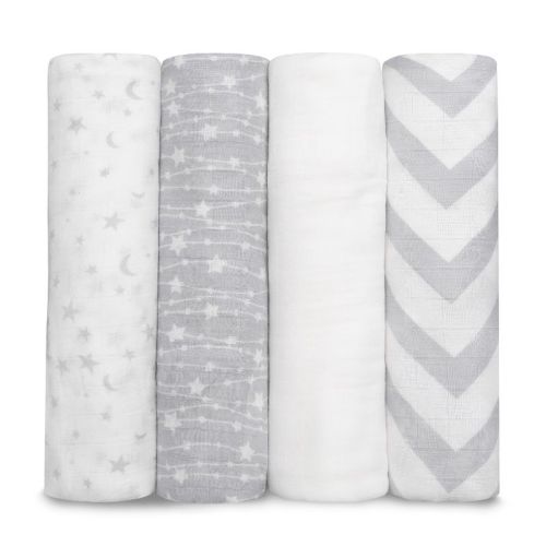 Muslin Swaddle Blankets Neutral Receiving Blanket For Boys And Girls By Comfy Cubs