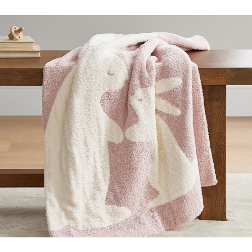Fuzzy Bunny Baby Blanket