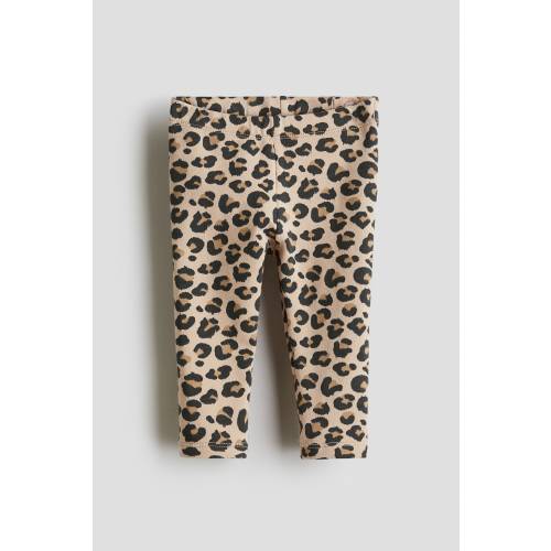 PRINTED BRUSHED-INSIDE LEGGINGS 6-9 months