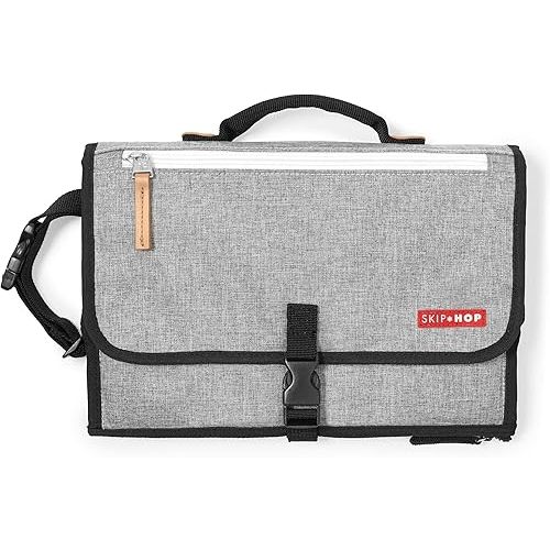 Skip Hop Portable Baby Changing Pad, Pronto, Grey Melange