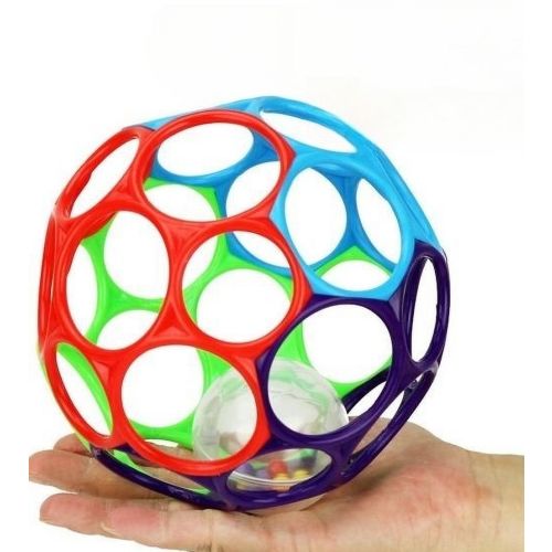 (large size)Oball Easy Grasp Classic Ball BPA-Free Infant Toy in Red, Yellow, Green, Blue, Age Newborn and up