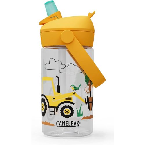 CamelBak Thrive Flip Straw Kids Bite Valve Tritan Renew Water Bottle 14oz