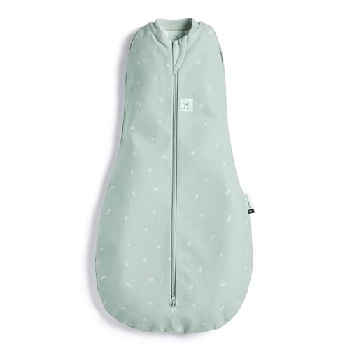 ergoPouch Cocoon Swaddle Sack 1.0 TOG - Baby Sleep Sack, Gentle Snug Fit Helps Calm Startle Reflex, Ideal for Arms In/Out Sleeping, Soft Breathable Fabric for Better Sleep (0-3 Months, Sage)