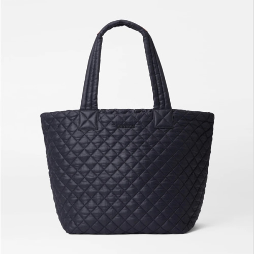 Black Medium Metro Tote Deluxe