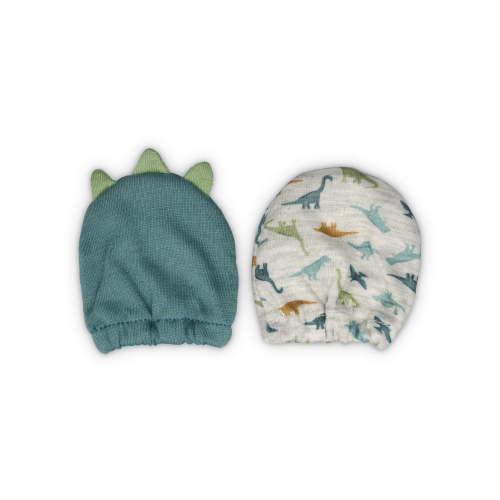 Carter's Child of Mine Newborn Boys Dino Mittens Set, 2-Pack