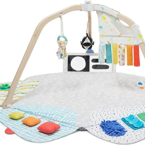 Lovevery Play Gym and Sensory Strands Bundle, Stage-Based Developmental Activity Gym for a Whole Year of Play Baby to Toddler Including Play Guide, Ages 0+ Months