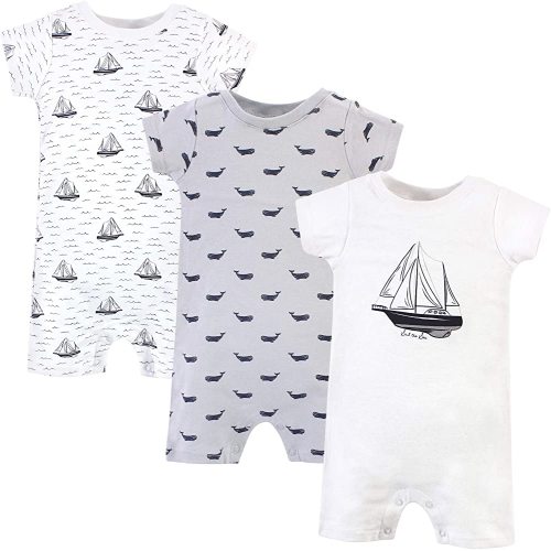 Hudson Baby Unisex Cotton Rompers