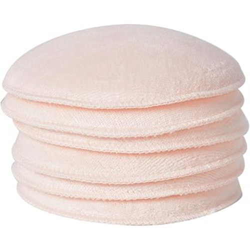 6Pcs Nursing Breast Pads, Reusable Nursing Pads Washable Soft Absorbent Nursing Pads for Every Day and Night Use for Breastfeeding Mums(Pink)