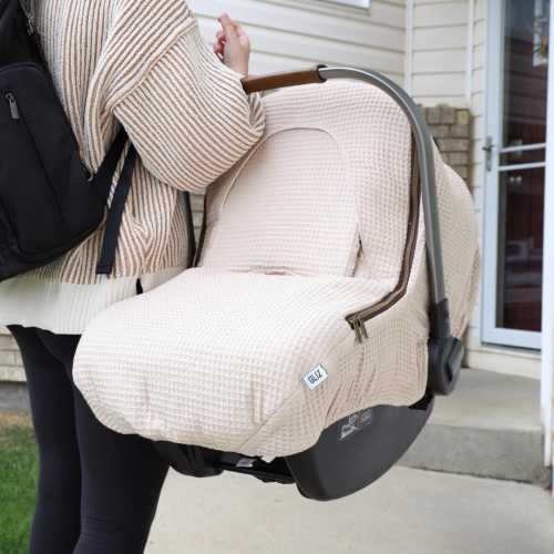 Waffle Collection - Winter Baby Car Seat Cover