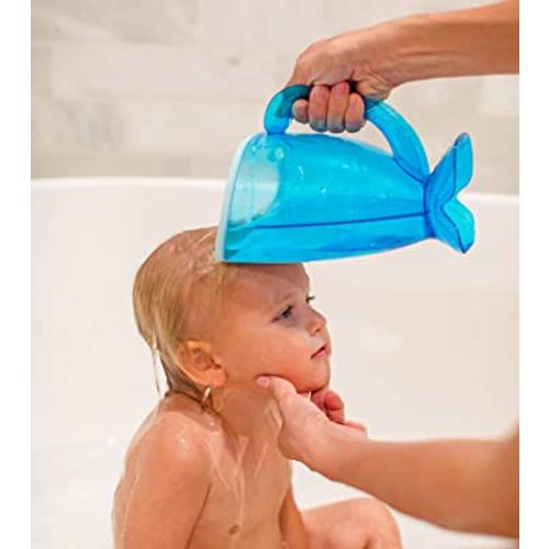 Fish Shampoo Rinse Cup for Kids | Baby Bath Pail | Tear Free Baby Rinser Pail | Three Color Choices