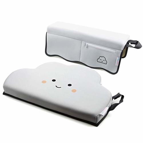Baby Bath Kneeler and Elbow Rest Pad | with Pocket | Thick Foam Cushioned Support for Bathing Infants or Toddlers | Protects Knee Joints, Arms and Ribs | Water Resistant Fabric | Cloud