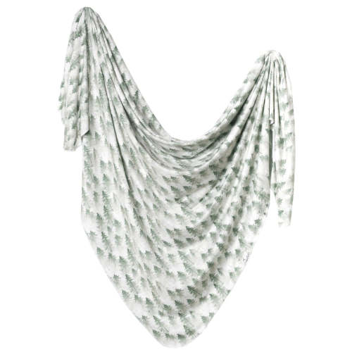 Knit Swaddle Blanket - Evergreen