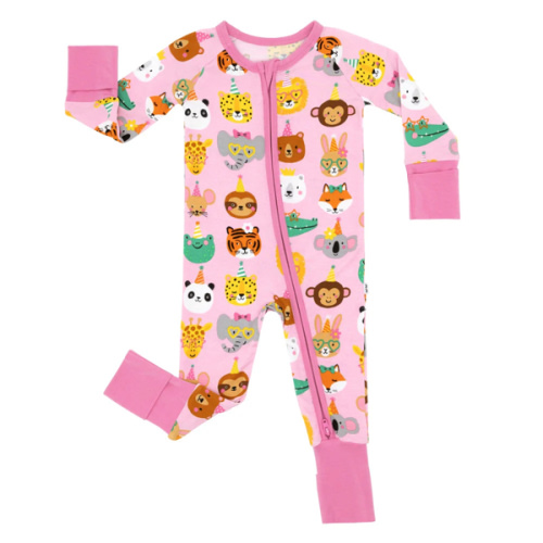 Pink Party Pals Zippy - Little Sleepies. 0-3 Months