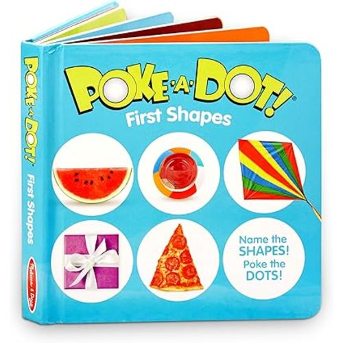 Melissa & Doug Children’s Book – Poke-a-Dot: First Shapes (Board Book with Buttons to Pop)