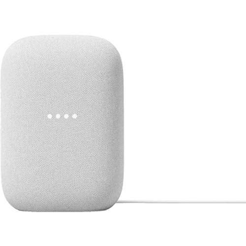 Google Audio Bluetooth Speaker - Wireless Music Streaming, Powerful Sound, Assistant Built-in, Wi-Fi and Bluetooth Connectivity, Smart Home Control, Stereo Pairing (Chalk)