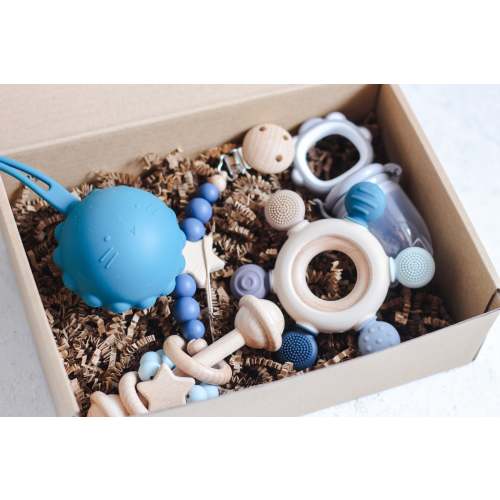 "THE TEETHING BOX" - BPA FREE SILICONE TEETHING TOYS