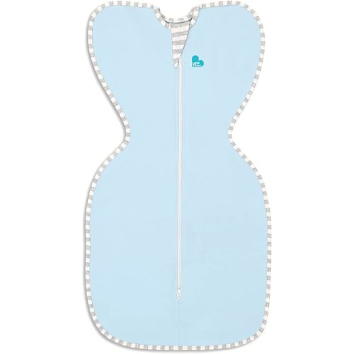 Love to Dream Swaddle UP, Blue, Small, 7-13 lbs., Dramatically Better Sleep, Allow Baby to Sleep in Their Preferred arms up Position for self-Soothing, snug fit Calms Startle Reflex