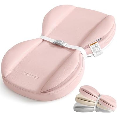 Mamatepe Leather Baby Changing Pad with Waterproof & Wipe-Clean for Dresser and Table, Lightweight and Portable - Memory Foam Cushion for Comfort, 28X16 Pink
