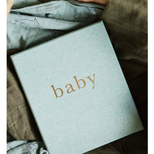 My First Year Baby Journal - Seafoam - Write To Me US