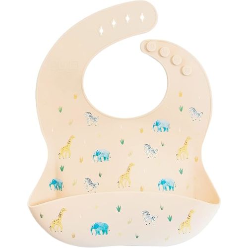 Austin Baby Co Mess Proof Silicone Bibs for Babies – Perfect Travel Toddler Bibs for Baby