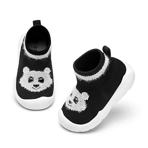 Engtoy Baby Shoes Baby Sock Shoes Baby Walking Shoes Infant Non-Slip Breathable Slippers with Soft Rubber Sole Baby Boys Girls Slip On Sneakers